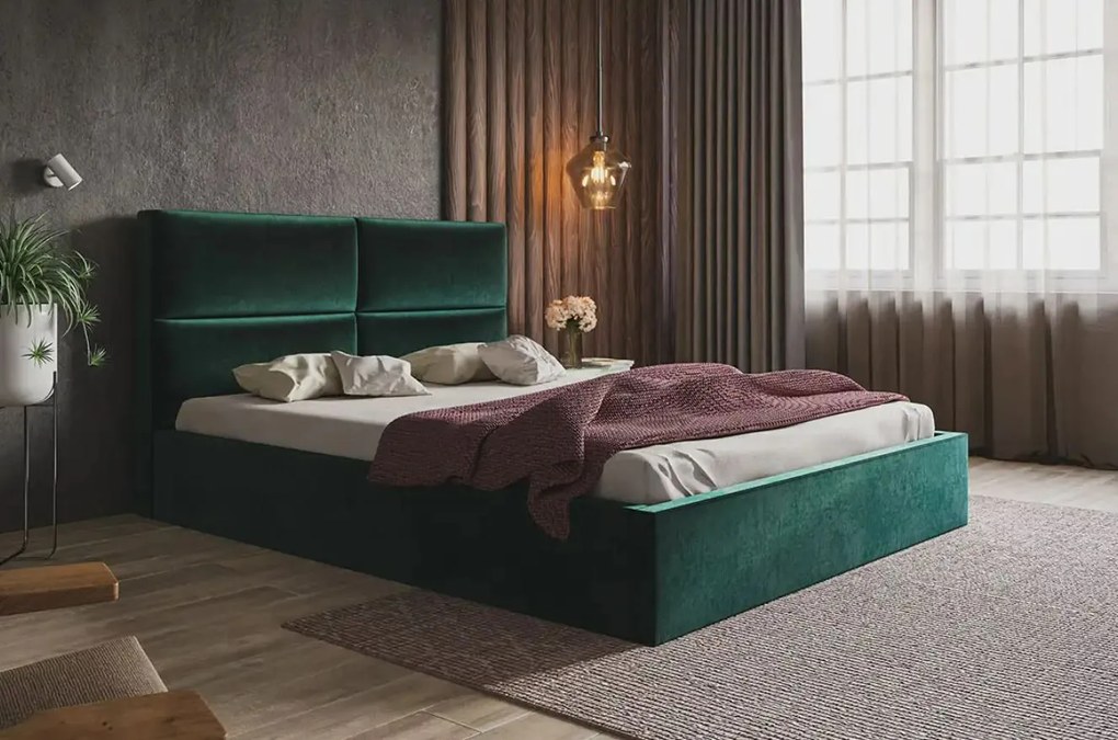 Čalúnená manželská posteľ KENZO 180 x 200