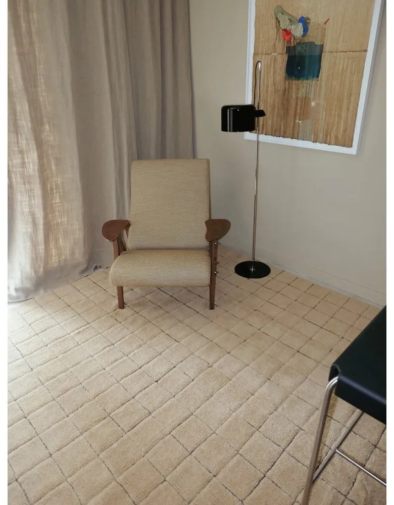 Ručne tkaný vlnený koberec jantárový 170x240 cm Mosaic Amber – Lorena Canals