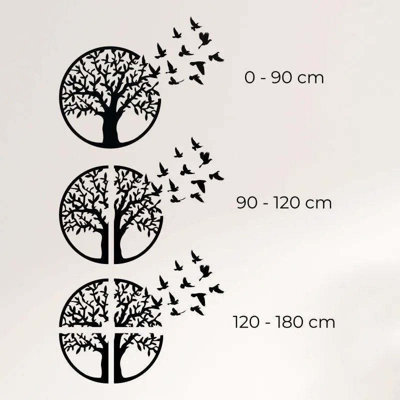 Drevený nástenný obraz Strom života: Rustikálny bytový dekoračný panel | SENTOP HDF0543