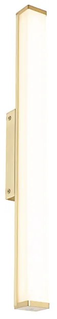 Kúpeľňová nástenná lampa mosadz 62 cm vrátane LED IP44 - Cascada