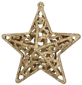 Bestent Ozdoby na vianočný stromček - hviezda 3ks 10,5cm GOLD