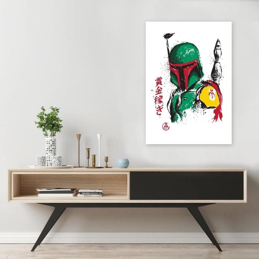 Gario Obraz na plátne Star Wars, Boba Fett nájomný lovec - Dr.Monekers Rozmery: 40 x 60 cm
