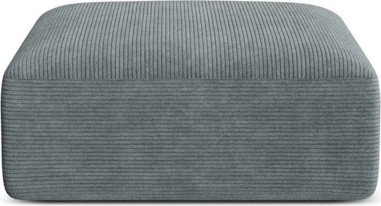 Tmavosivá menčestrová podnožka Campi – Cosmopolitan Design