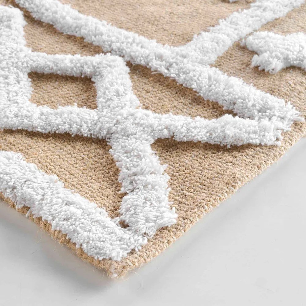 Béžový koberec s prímesou juty 120x170 cm Medine – douceur d'intérieur