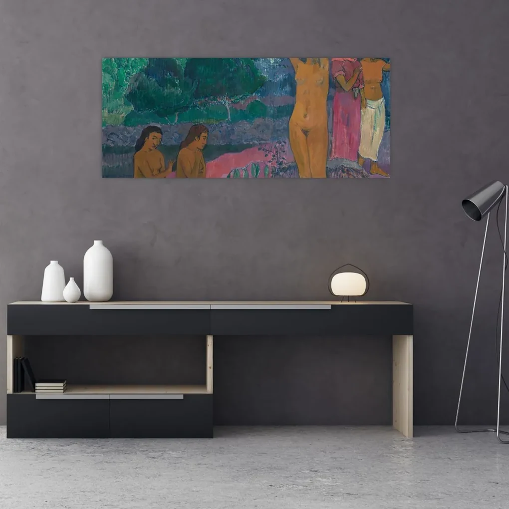 Obraz - Paul Gauguin, The Invocation, reprodukcia (120x50 cm)