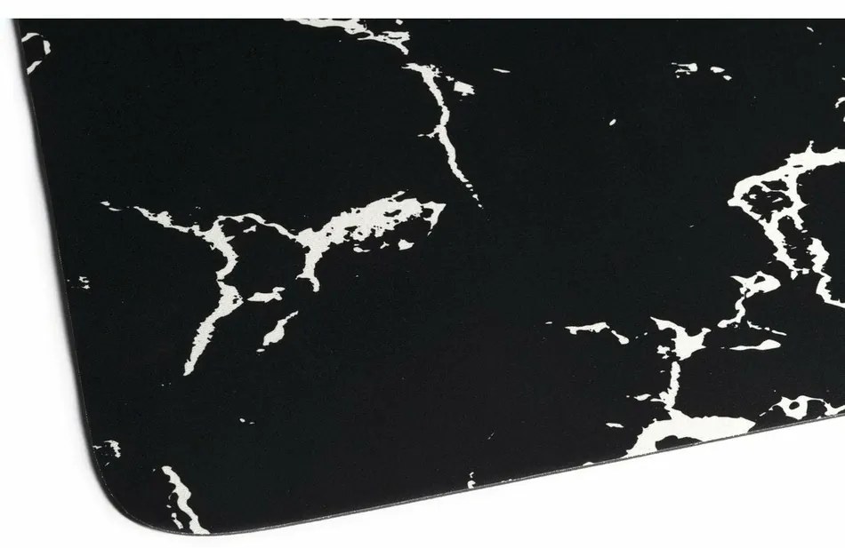 AQUALINE PCD011 kúpeľňová predložka 50 x 80 cm, čierna/mramor