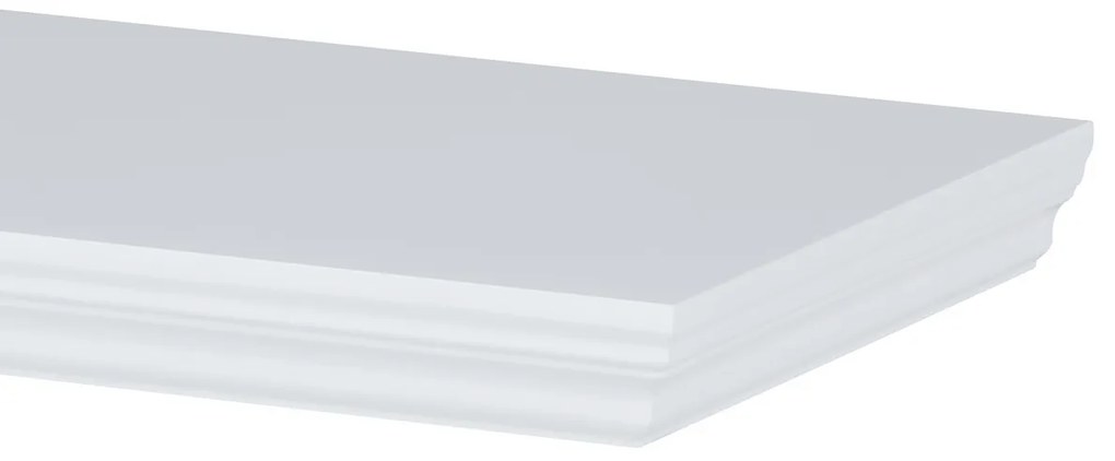 Nástenná polička P-025, matná biela, 80 cm