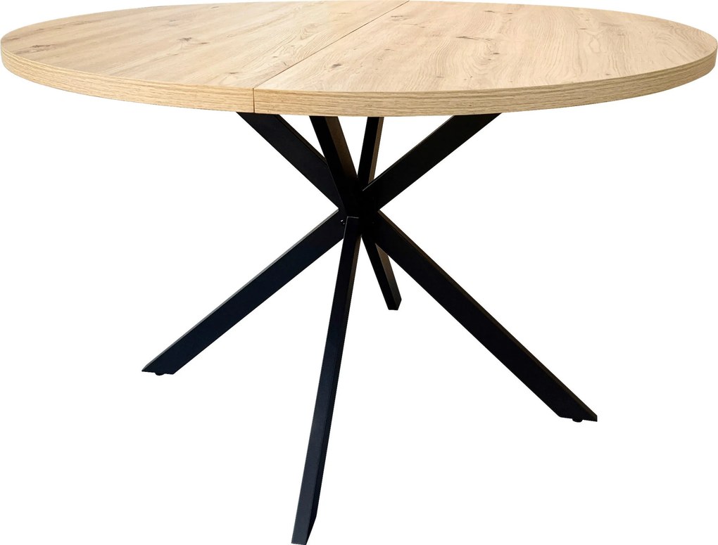 XXXLutz JEDÁLENSKÝ STÔL, čierna, farba duba, 120/120/75 cm MID.YOU - Stoly - 002798016802