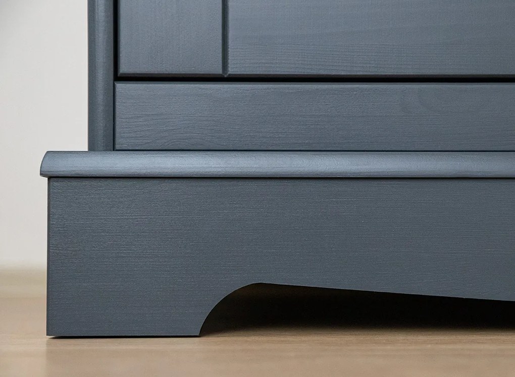 PROXIMA.store - Rustikálna drevená vitrína veľká 4s.2 - BELLUNO ELEGANTE FARBA: biela - orech