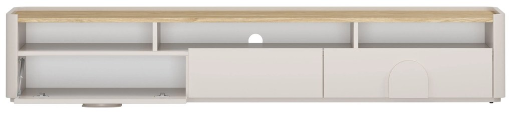 TV stolík Amilio 200 cm - kašmírová / dub olejovaný