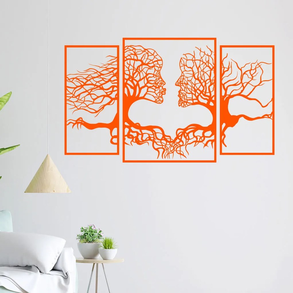 Veselá Stena Samolepka na stenu na stenu Duša lesa Farba: oranžová, Veľkosť: 100 x 59 cm