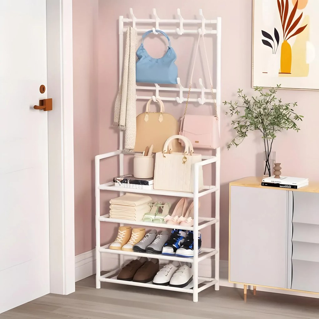 Předsíňový věšák HANI bílý