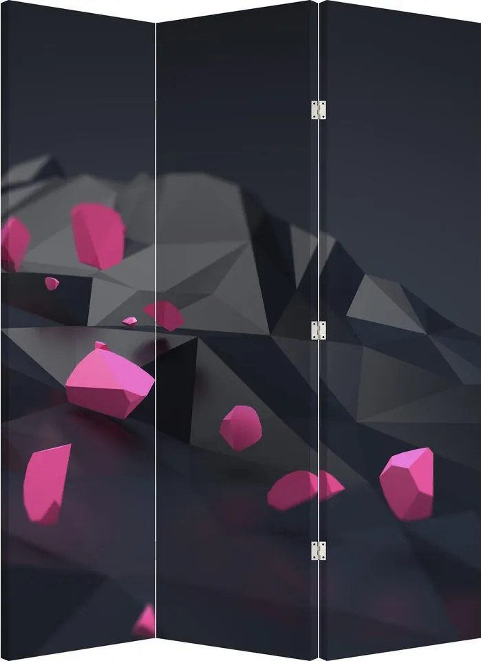 Paraván - 3D abstrakcie (126x170 cm)