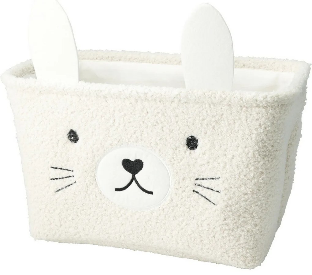 Hatu Súprava detských úložných košov Králik, 2 ks, krémová