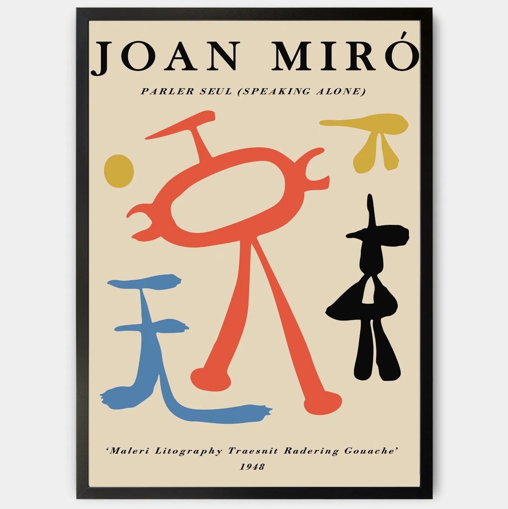 Plagát Speaking Alone | Joan Miró