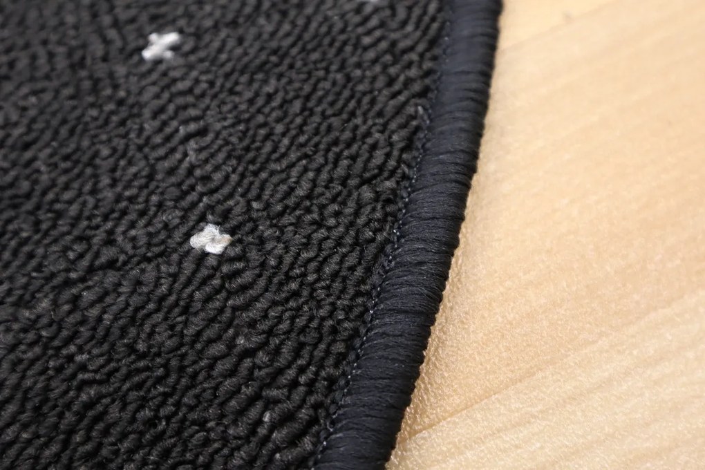 Condor Carpets Kusový koberec Udinese antracit guľatý - 80x80 (priemer) kruh cm