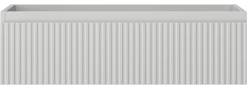 Mexen Rivel, kúpeľňová skrinka 80 cm, 1 zásuvka, drážkovaná, sivá matná, 91A20-08023-1-BF62