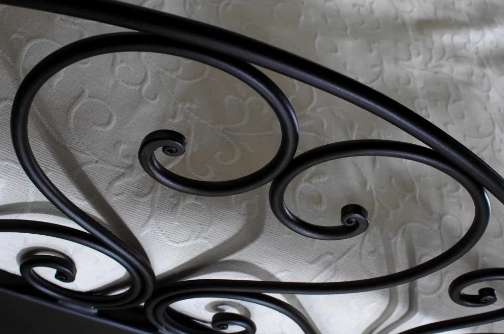 IRON-ART MALAGA - romantická kovová posteľ 160 x 200 cm, kov