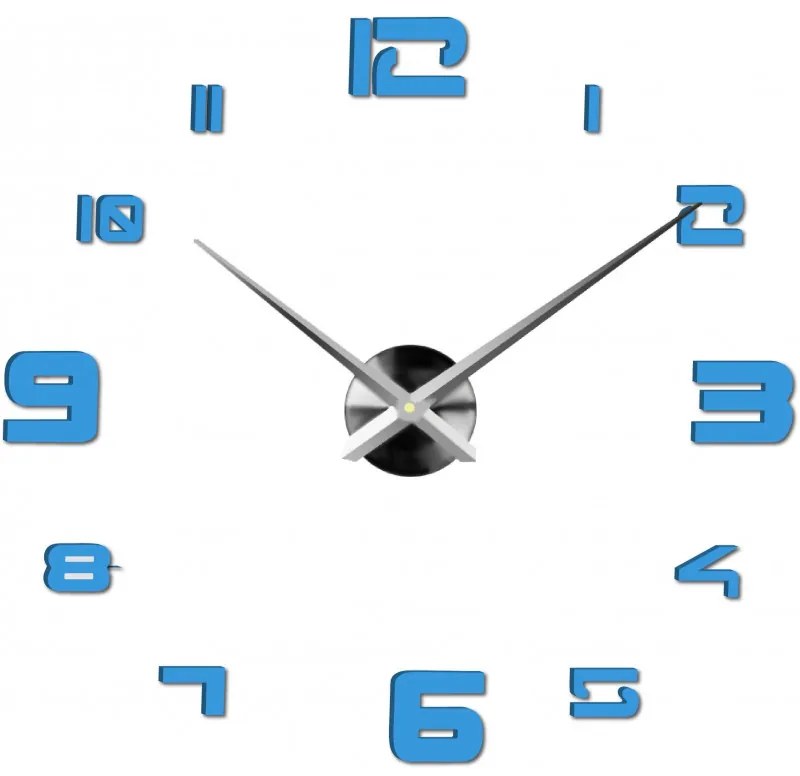 Moderné nalepovacie nástenné hodiny | 3D hodiny 12S021 Wall clock HEU+
