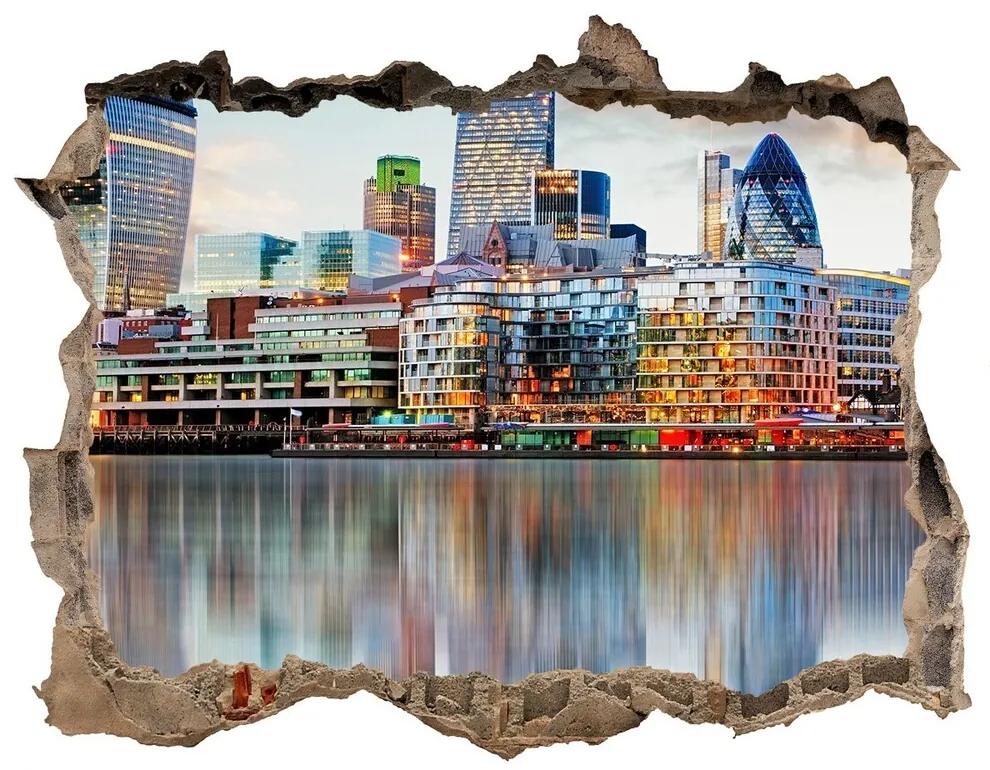Fototapeta díra na zeď 3D Londýn panorama nd-k-81491444