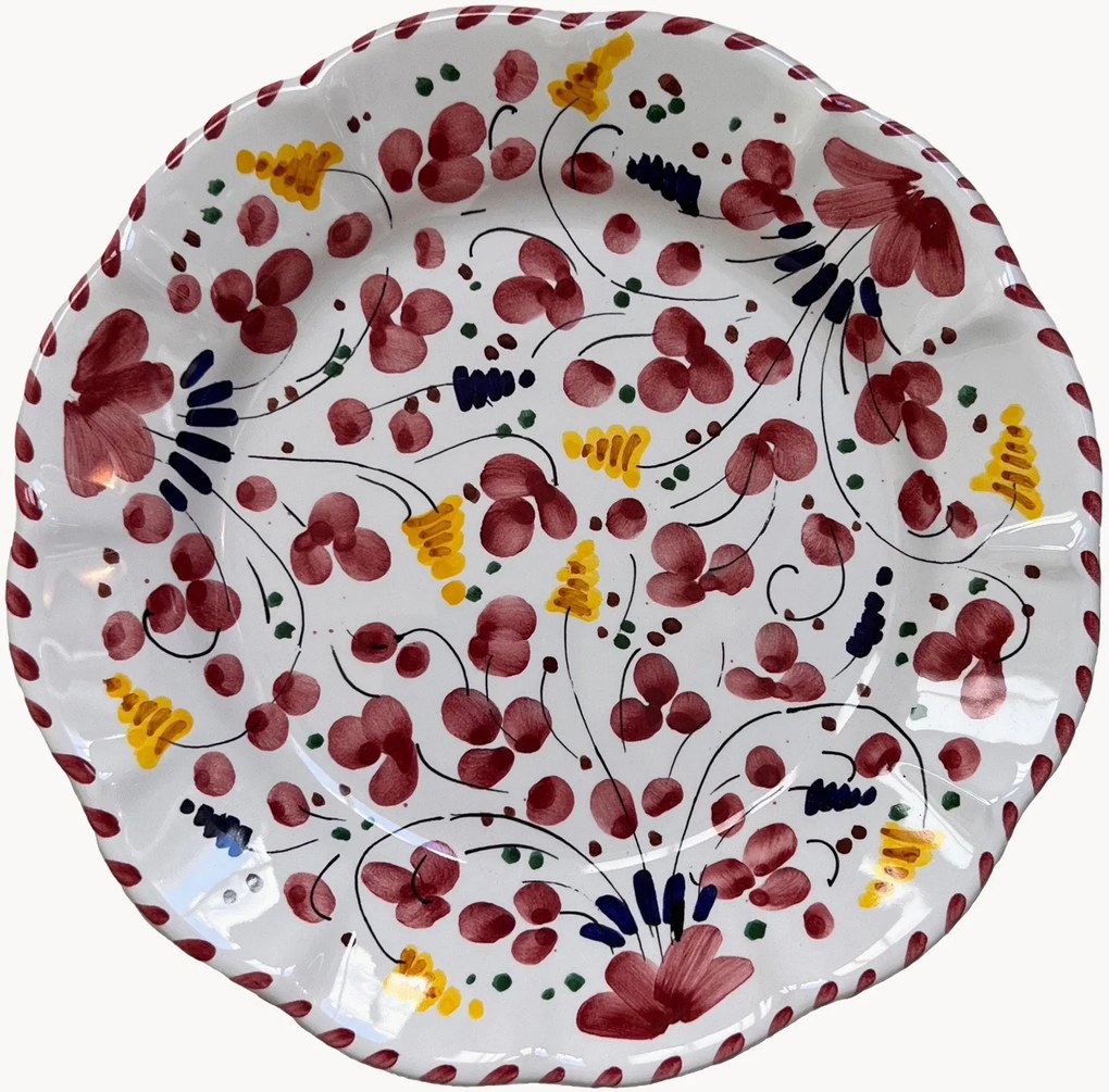 Ručne vyrobený plytký tanier Toscana