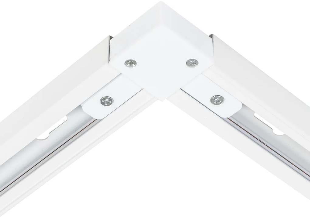 Moderný 1-fázový koľajnicový systém s 10 reflektormi biely - Jeana