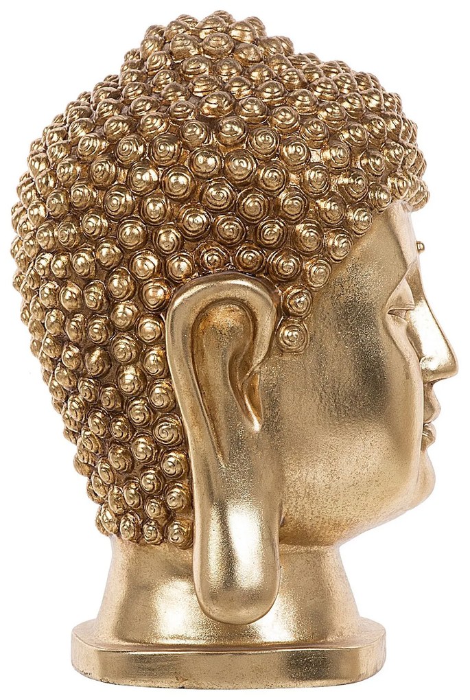 Dekoratívna figúrka zlatá 41 cm BUDDHA Beliani