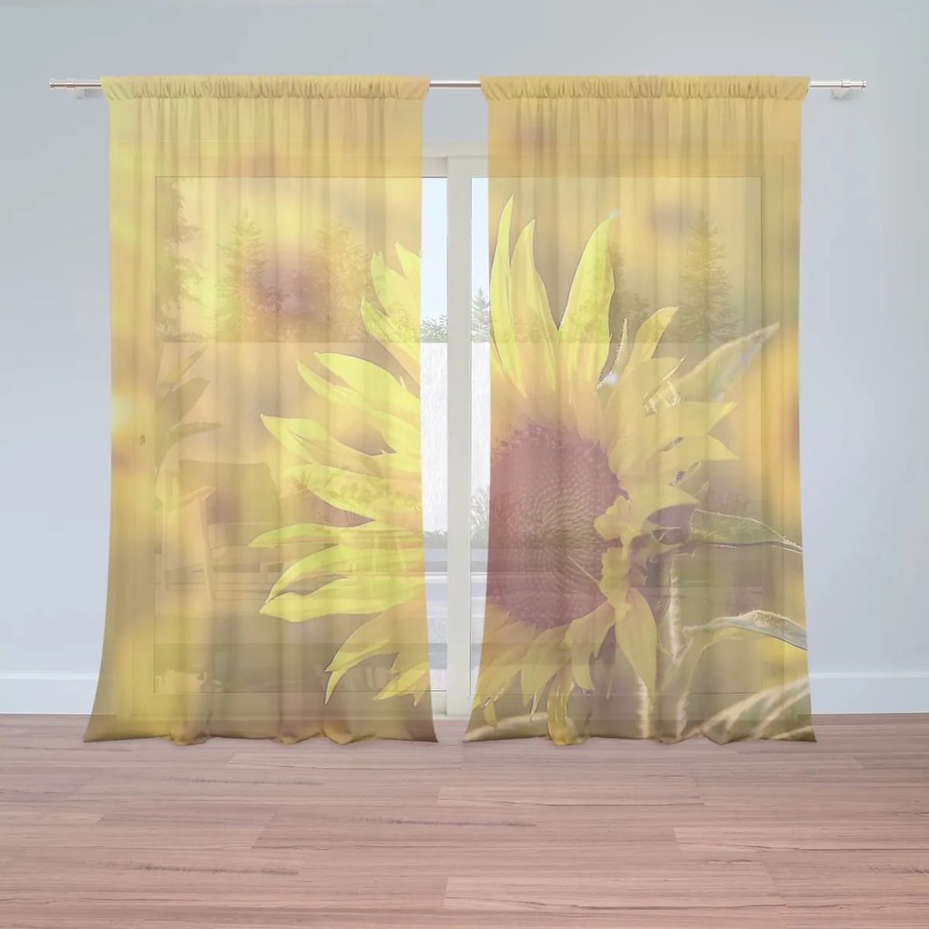 Sablio Záclony Slnečnice 3: 2ks 150x250cm