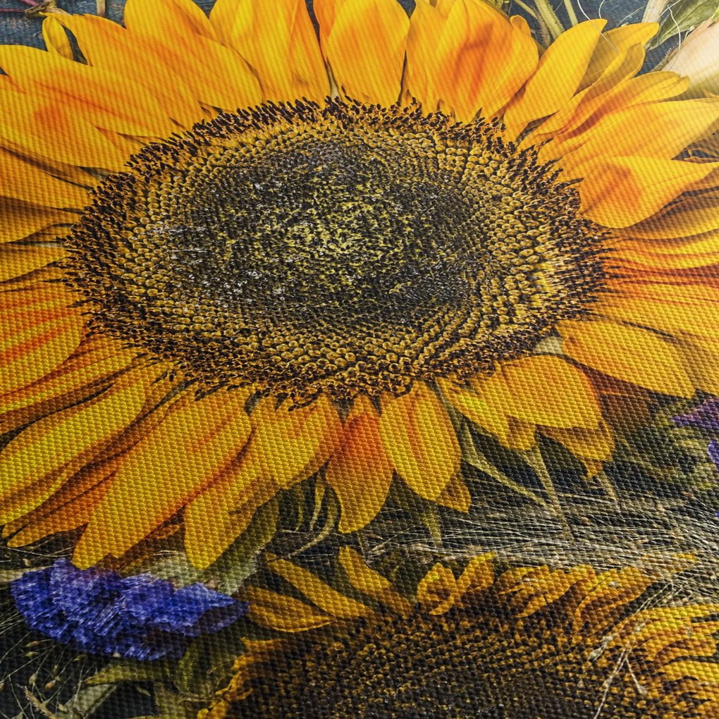 Obraz - Jesenné kvety (120x50 cm)