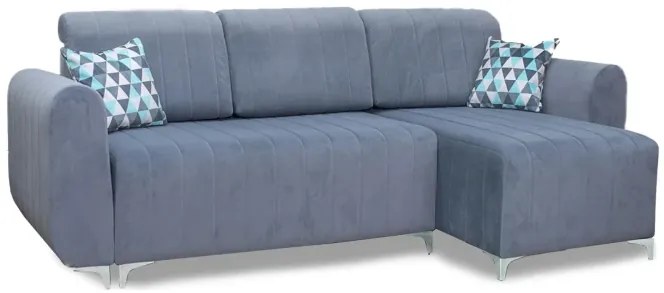 Rohová sedacia súprava Alpine, Sivá ( Fancy 90 )