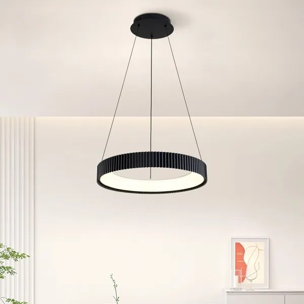 Brilagi - LED stmievateľný luster na lanku FALCON MODERN LED/30W/230V 40 cm čierny + diaľkové ovládanie