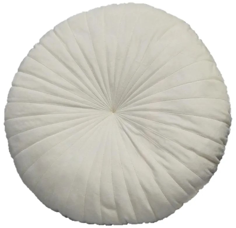 Vankúš Velvet Round 45 krémová