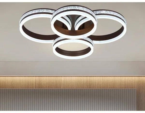 LED Stmievateľný prisadený luster LED/150W/230V 3000-6500K + diaľkové ovládanie