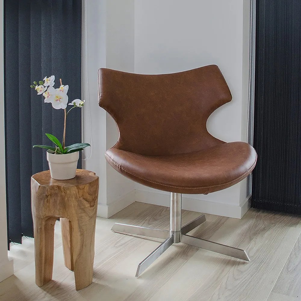 Prírodná Teaková stolička Rose 26 × 26 × 40 cm HOUSE NORDIC