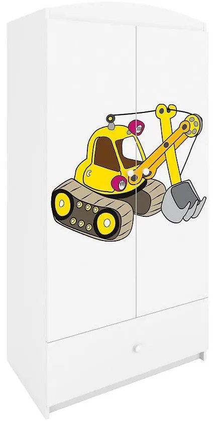 Skriňa Babydreams Biely – Rýpadlo