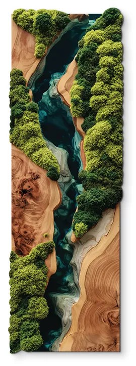 drevko |  Machový obraz Dotyk prírody (UV tlač)  30 x 90 cm