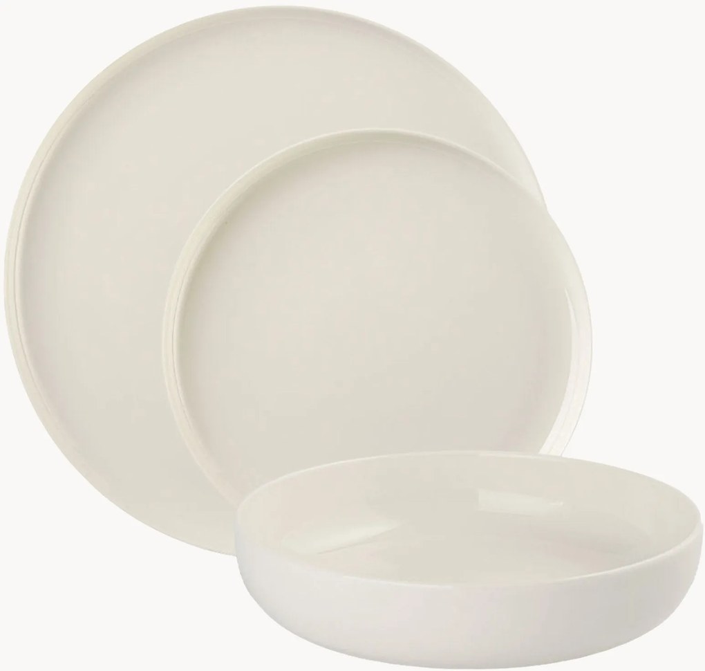 Porcelánová súprava riadu Flow, 6 osôb, 18 ks
