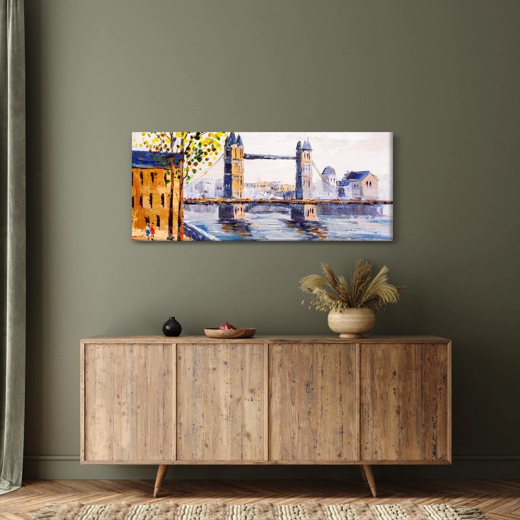 Obraz - Maľba mesta (120x50 cm)