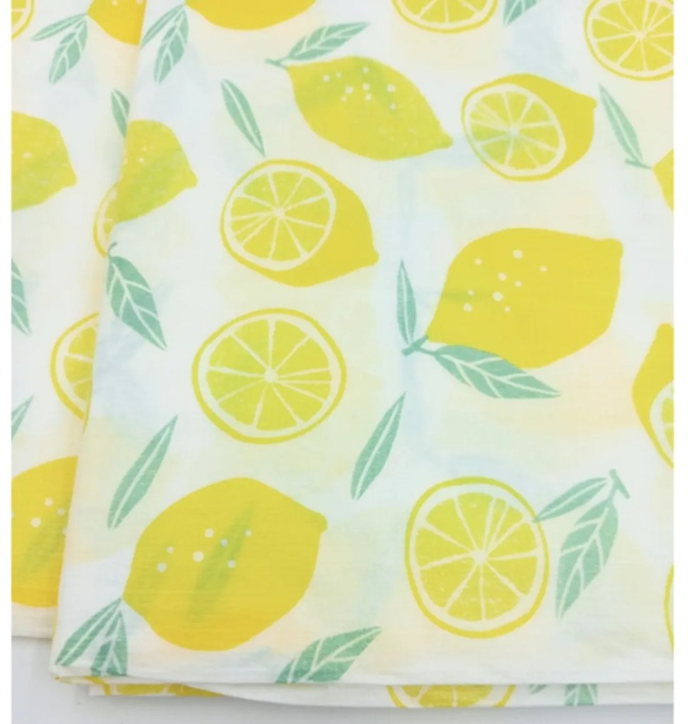 PVC obrus LEMON 130x180 cm, žltý