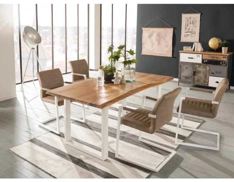 furniture-nabytek.cz - Jídelní stůl Bullwer akát bílý 170x90 cm