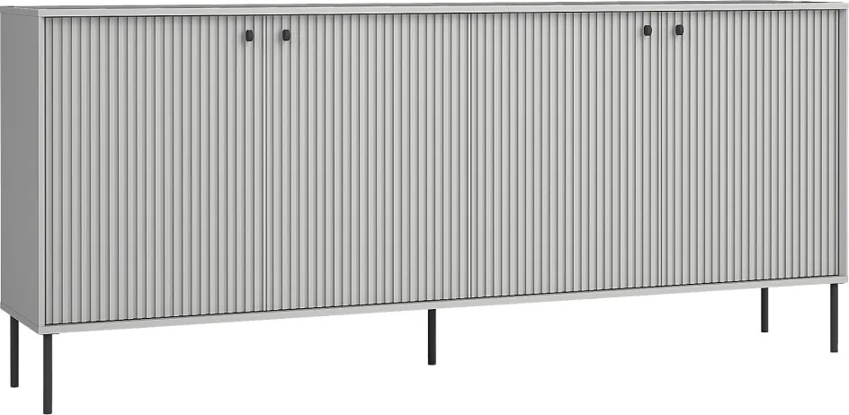 Komoda ARIS 4D, sivá