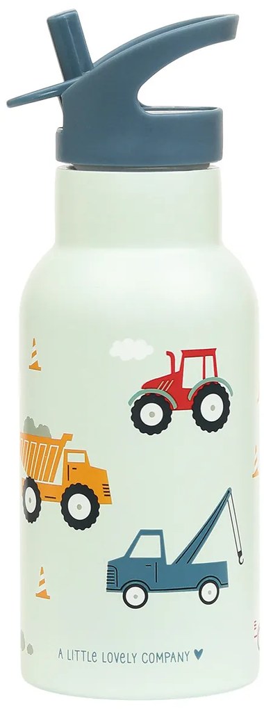 A Little Lovely Company - antikorová fľaša na pitie, 350 ml - vozidlá