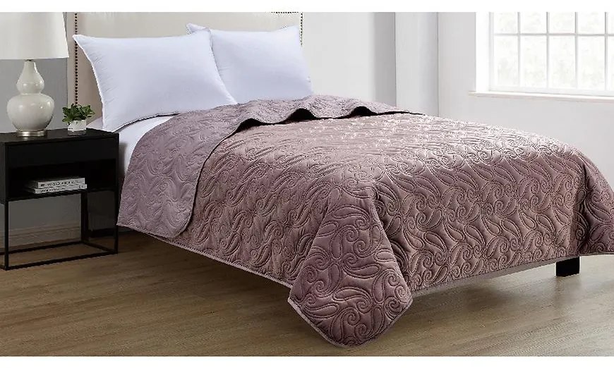 Prikrývka na posteľ Velvet D6 220x250