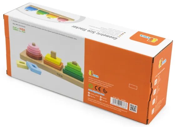 Kocky s triedičom tvarov Viga 44686 geometrické obrazce
