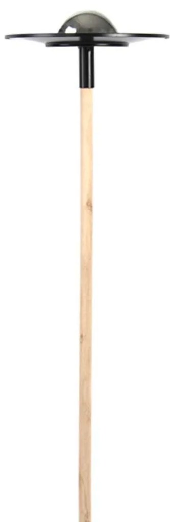 Zapichovacie napájadlo pre vtáky Globe, 116,5x26,5 cm, kov, čierna