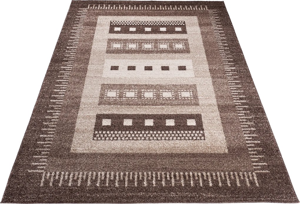 TA Koberec K189A TMAVOBÉŽOVÉ SÁRÍ 3UX Rozmer: 60x100 cm