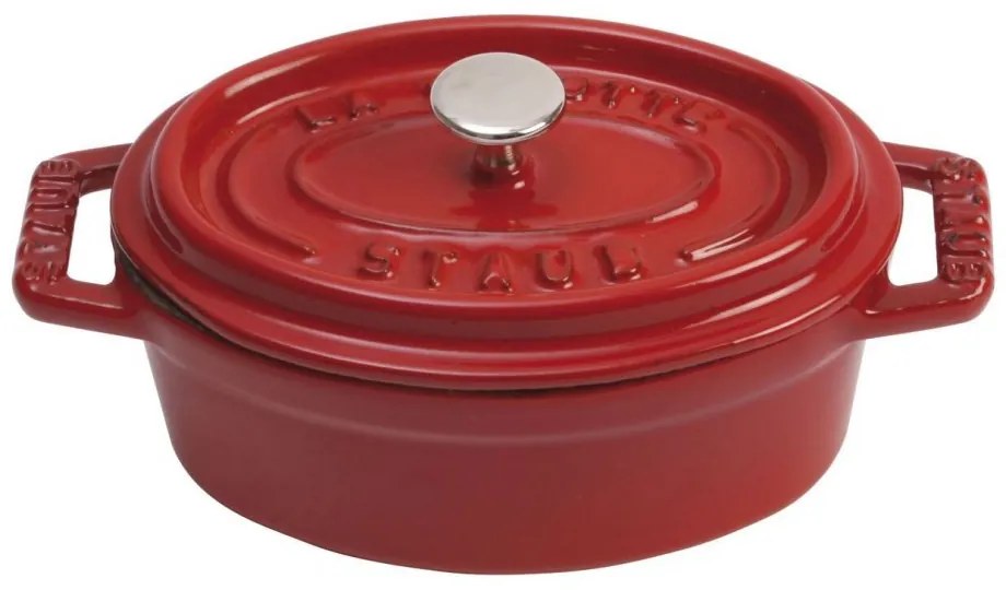 Staub Cocotte Mini hrniec oválny 11 cm/0,25 l čerešňa, 1101106