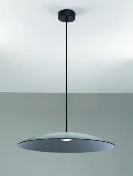 LED čierno-dymový dizajnový luster Polifemo 60