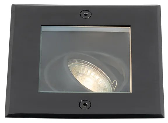 Sada 4 moderných zemných reflektorov čierna nastaviteľná IP65 - Oneon