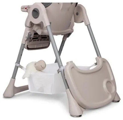 Lionelo - Detská jedálenská stolička ZANNA sivá